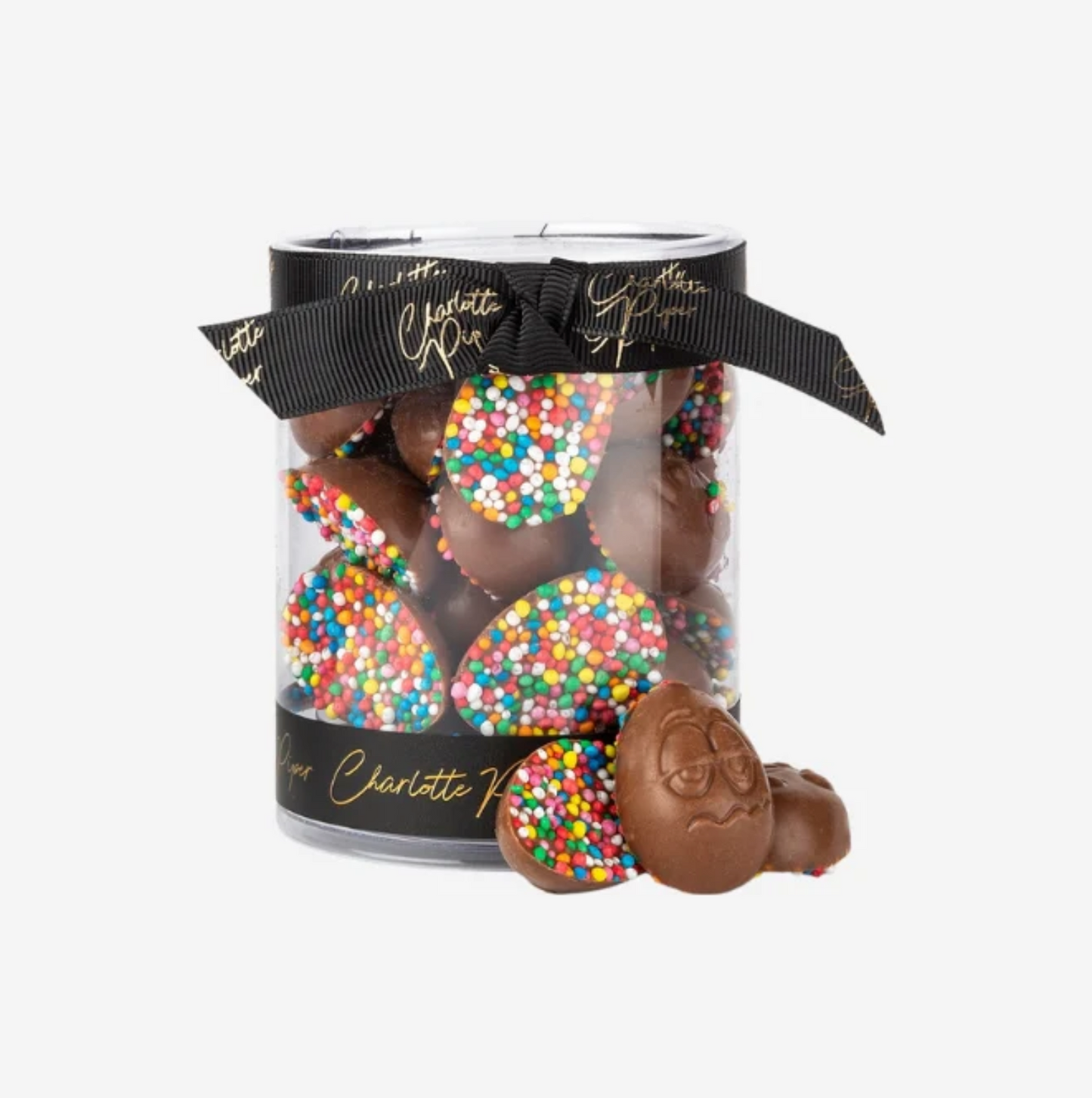 Milk Chocolate Half Eggs with Sprinkles