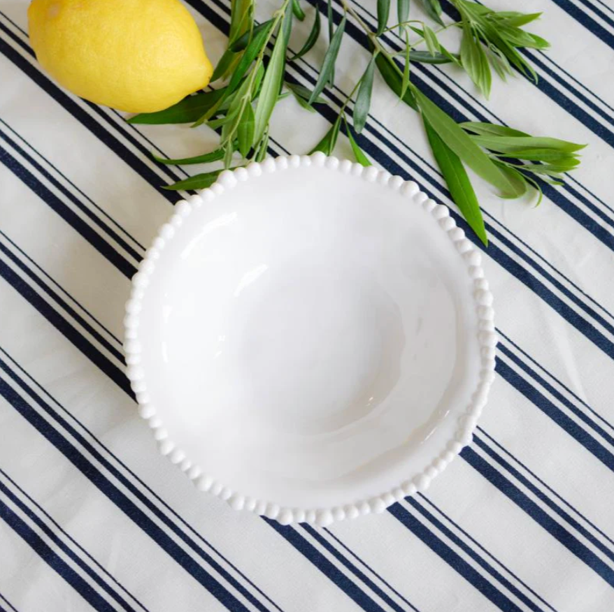 Melamine Pearl Bowl 20cm - White