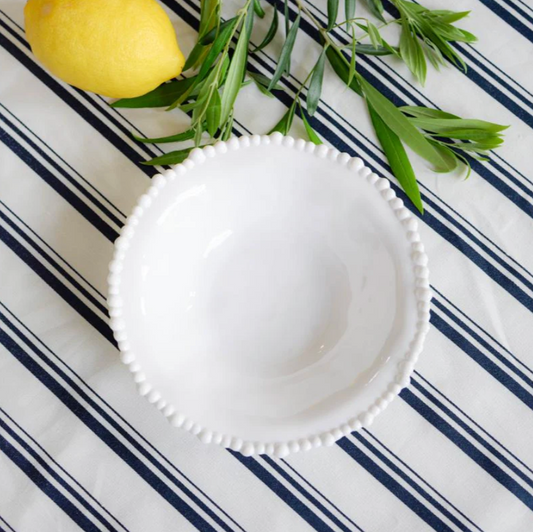Melamine Pearl Bowl 20cm - White