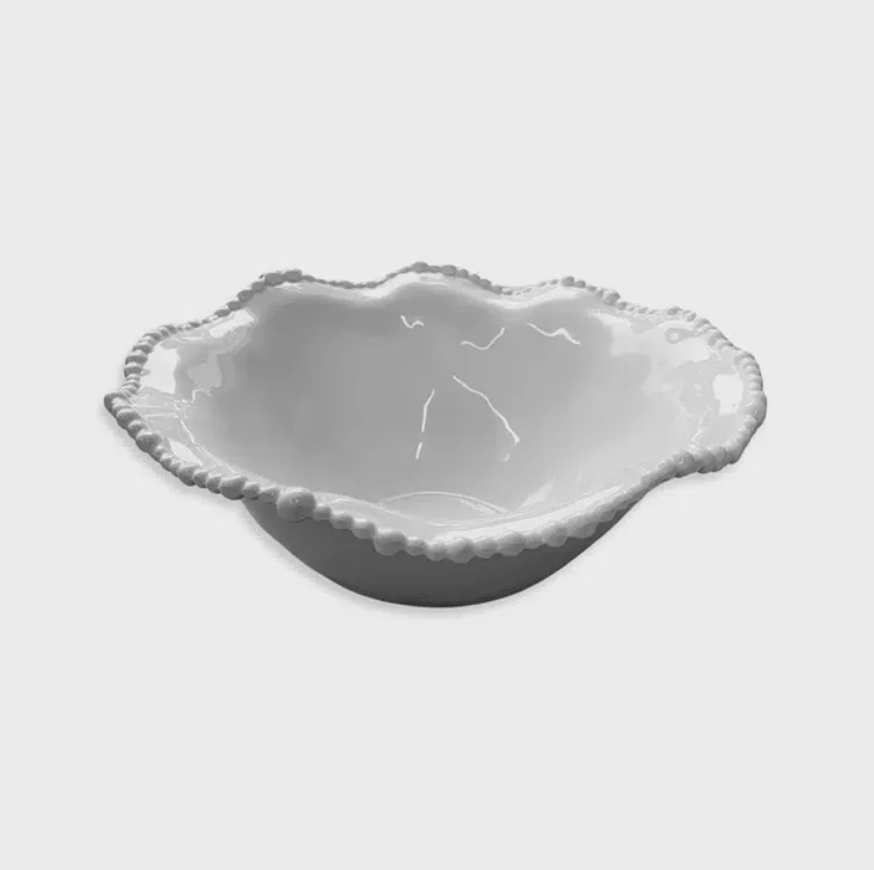 Melamine Pearl Bowl 28cm - White