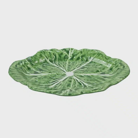 Melamine Cabbage Oval Platter 50cm - Green