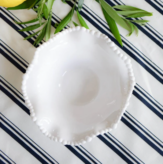 Melamine Pearl Bowl 36cm - White