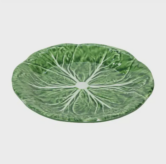 Melamine Cabbage Dinner Plate - Green