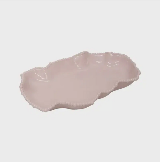 Melamine Pearl Serving Dish - French Pink