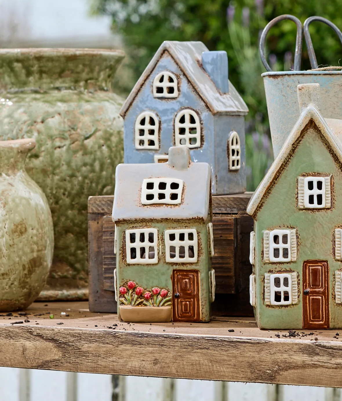 Devon Petite Tea Light Cottage Sage