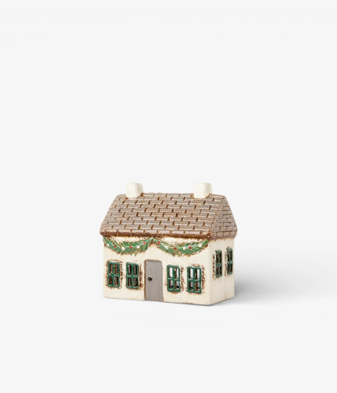 Christmas Tea Light Cottage with Swag