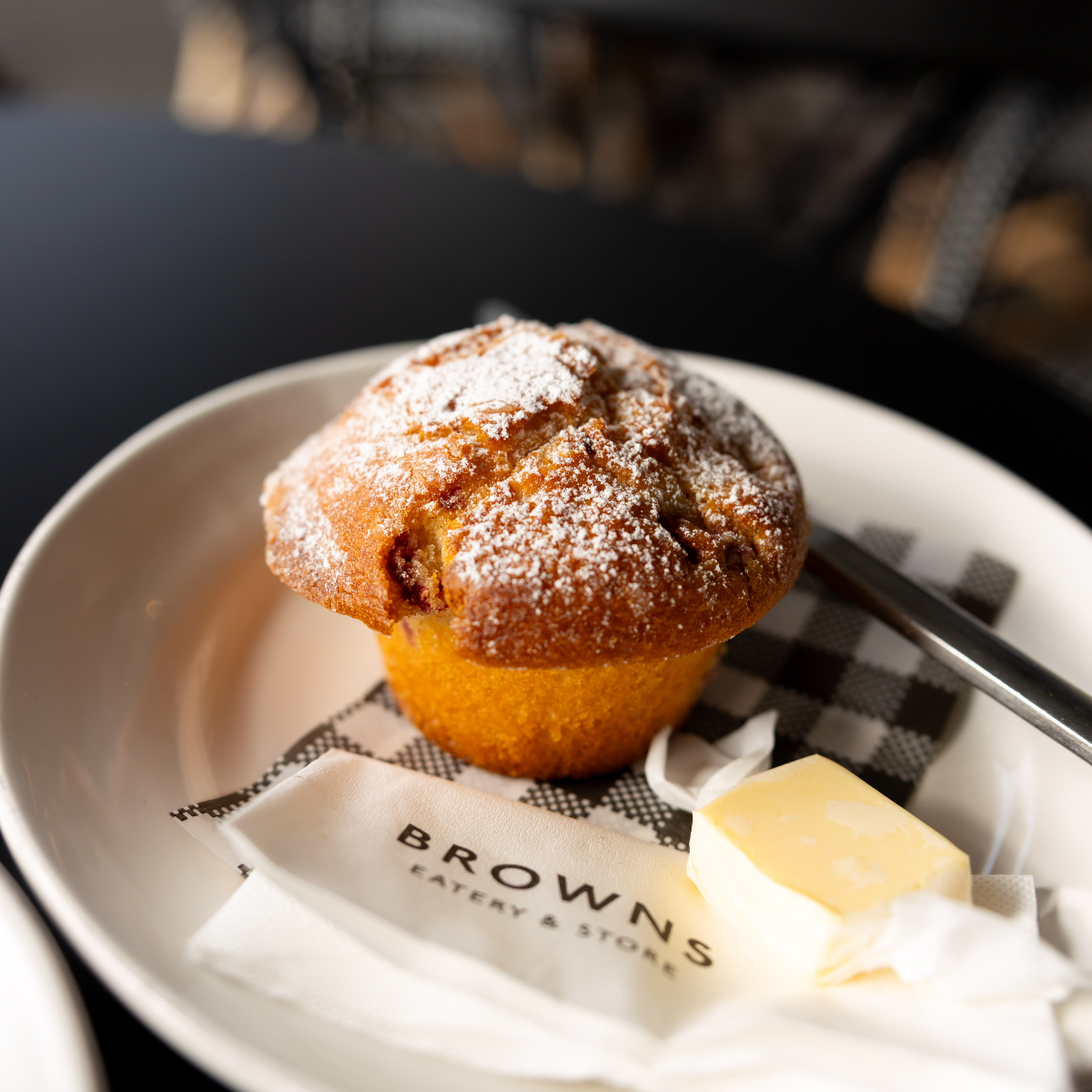 Raspberry & White Chocolate Muffin